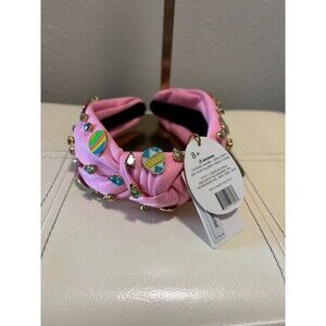 Enchante Accessories Easter Egg Embellished Pink Head Band NWT